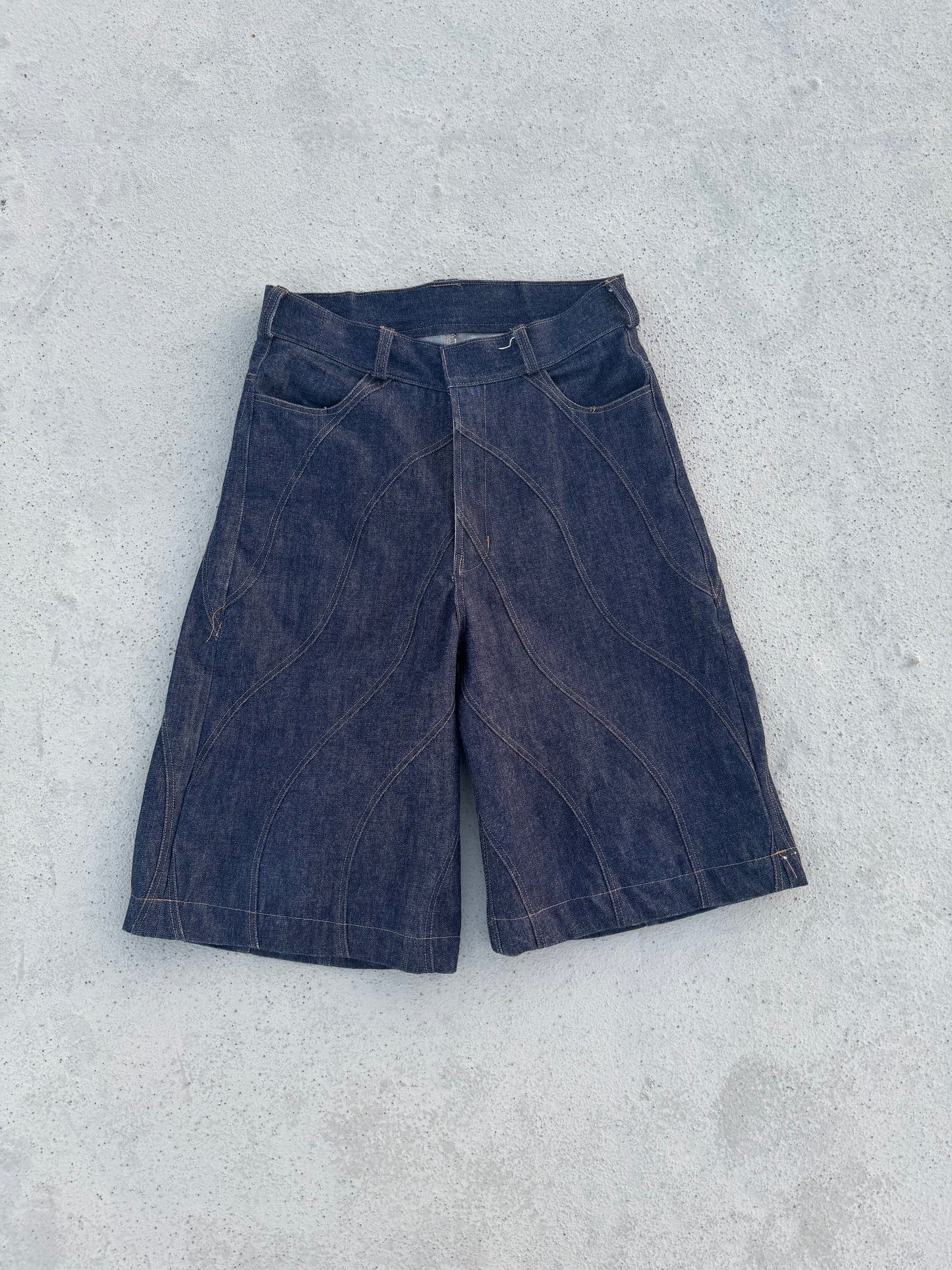 Wavy Denim Jorts