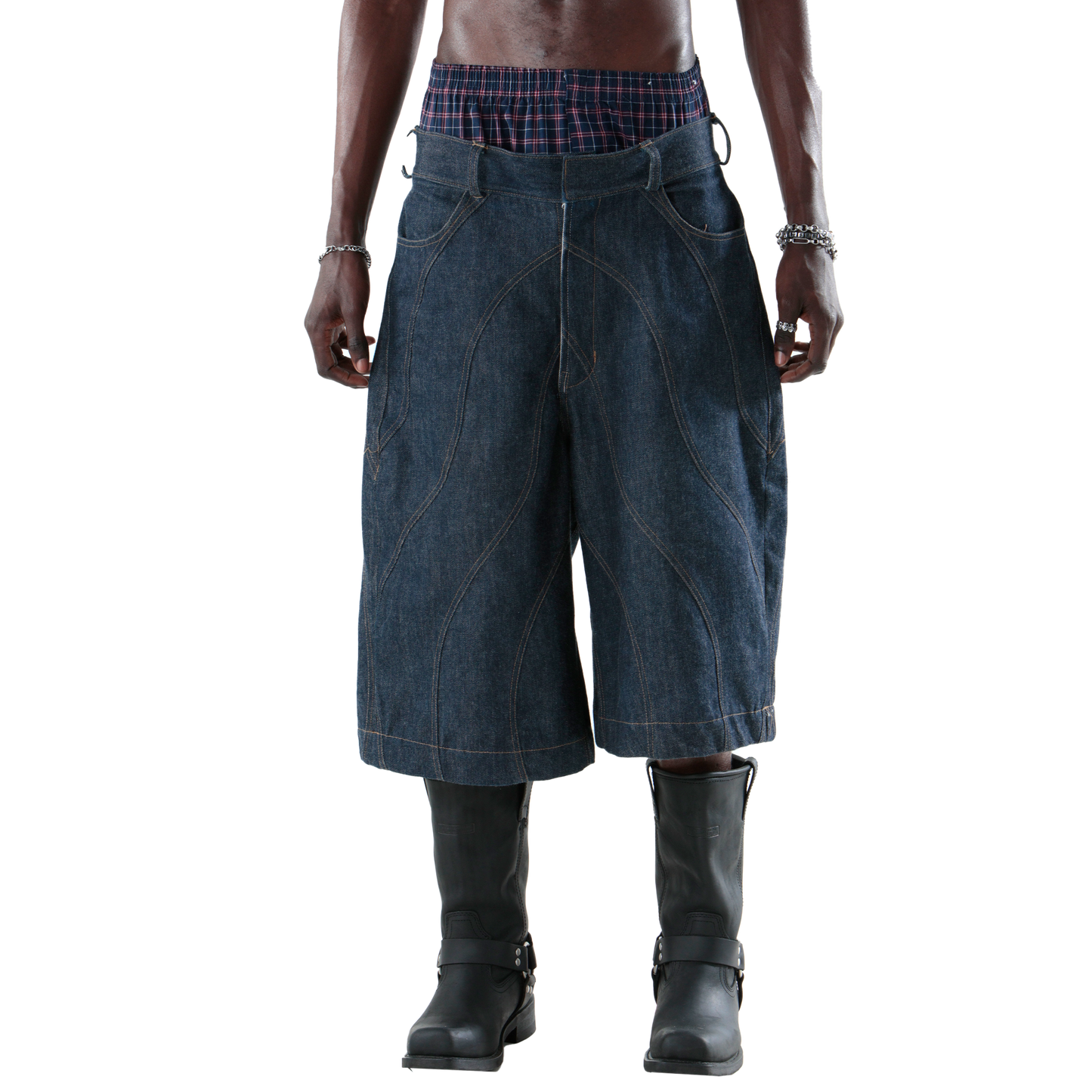 Wavy Denim Jorts