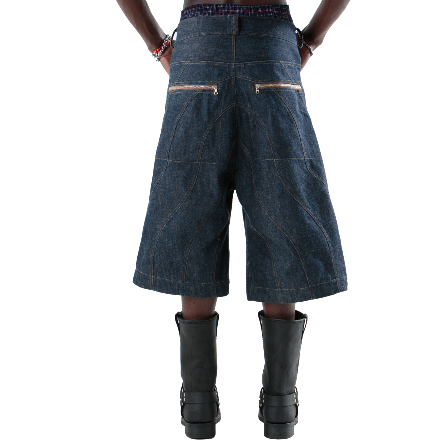 Wavy Denim Jorts