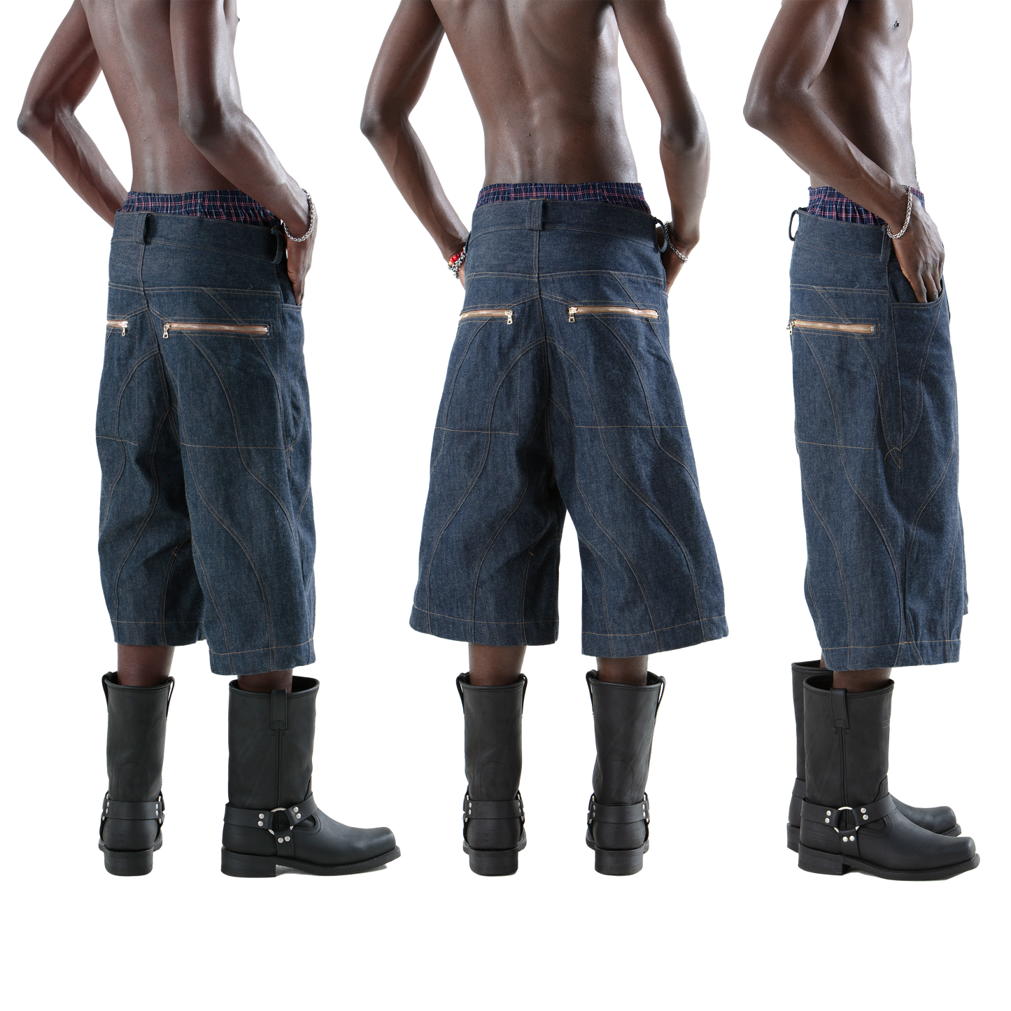 Wavy Denim Jorts