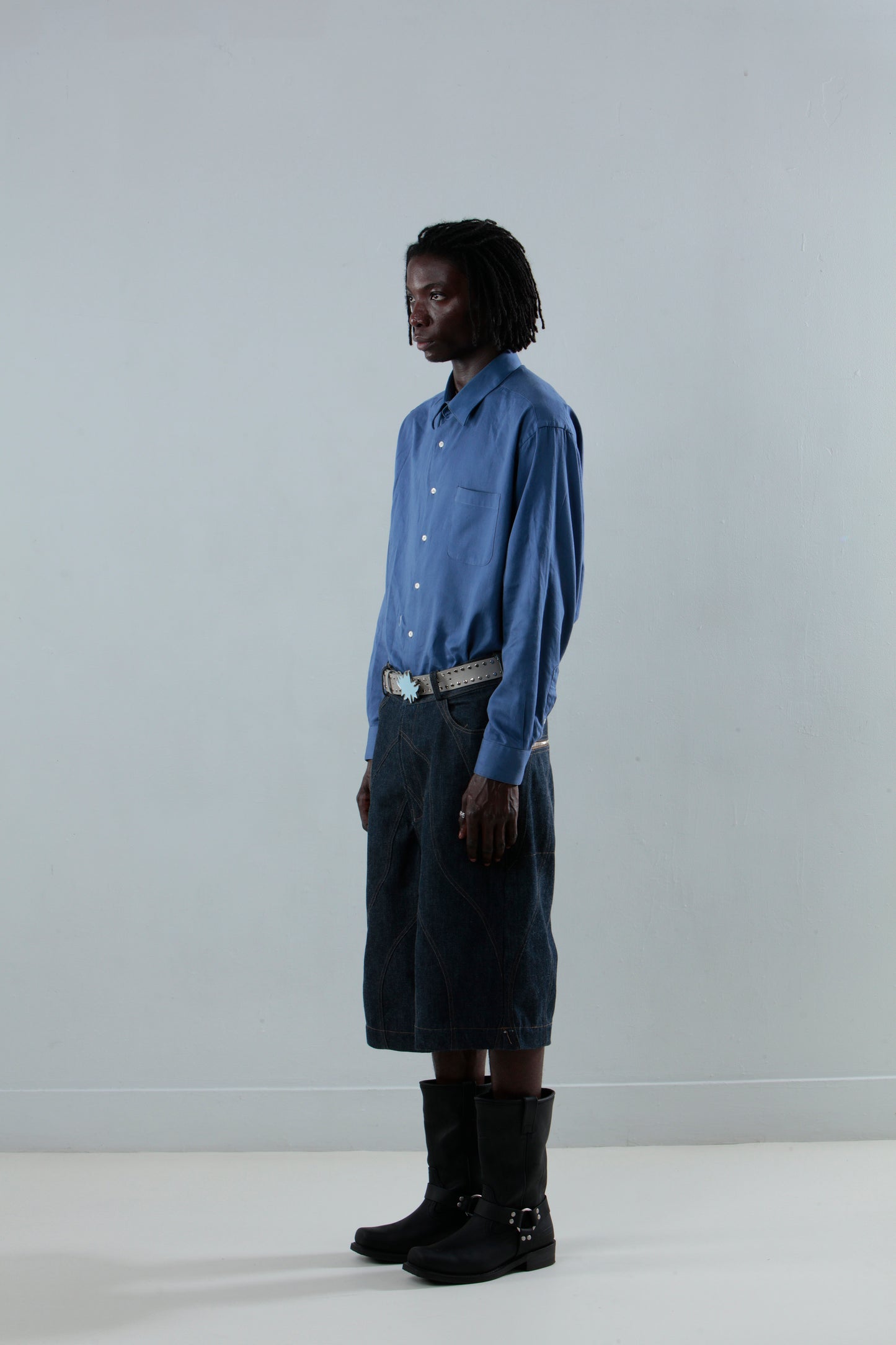Wavy Denim Jorts