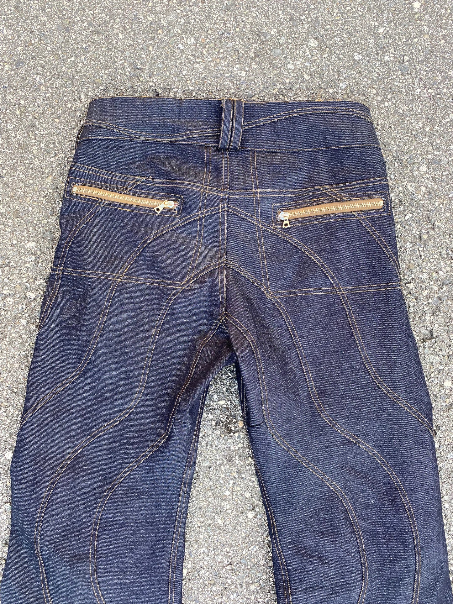 Wavy Denim Pants