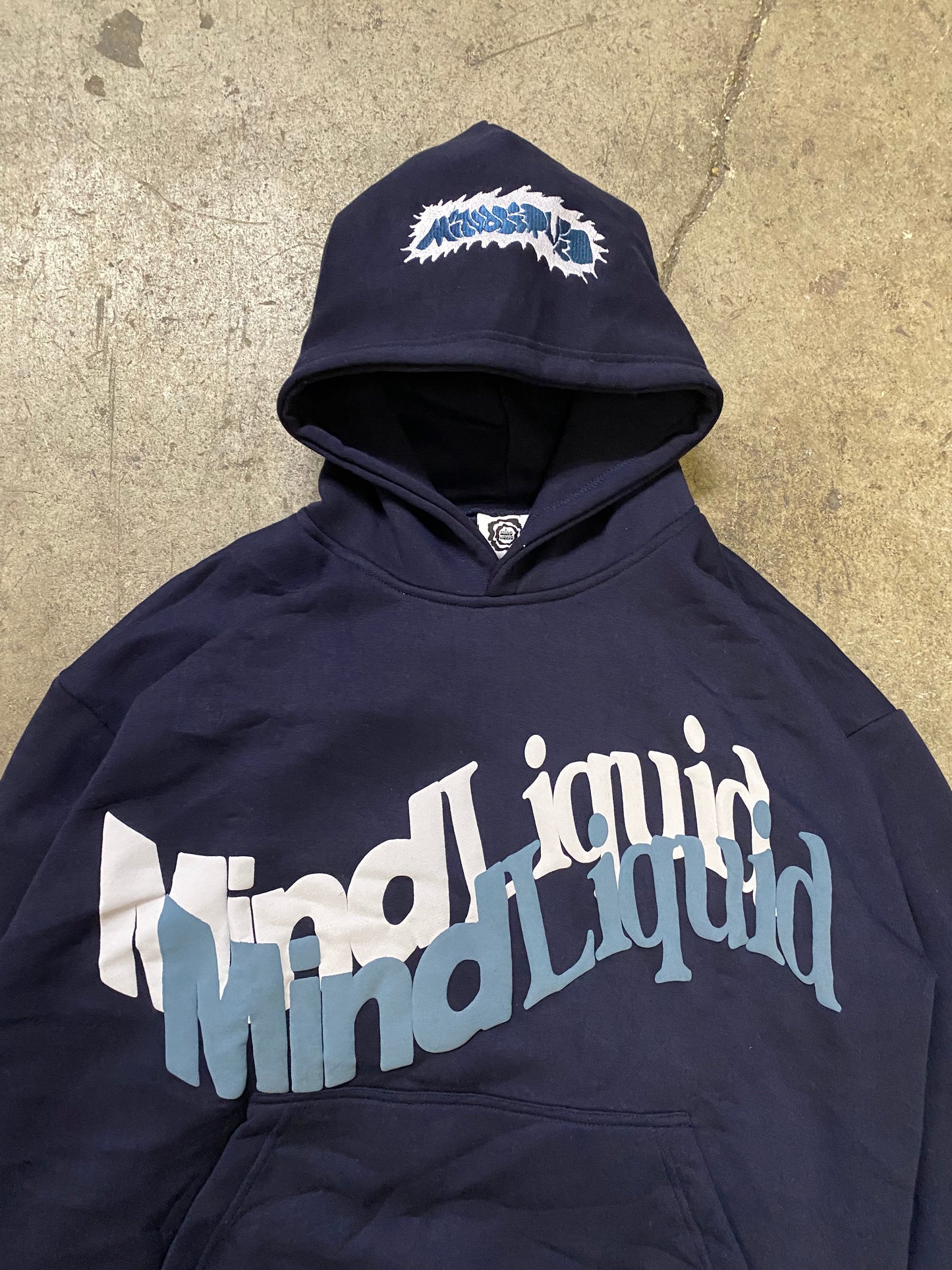 Navy “Transparency” Hoodie