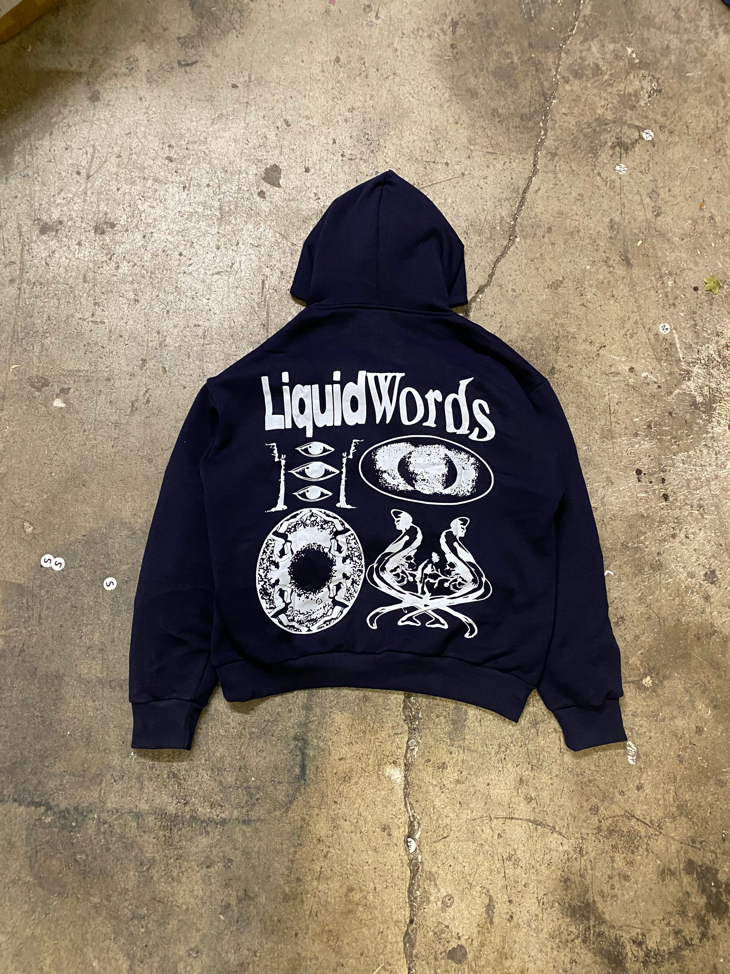 Navy “Transparency” Hoodie