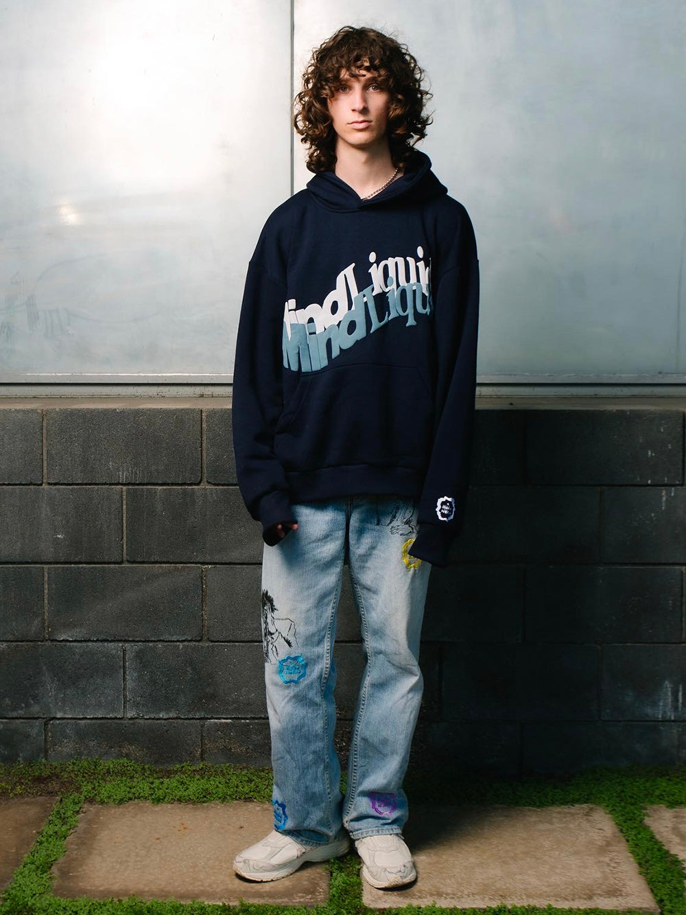 Navy “Transparency” Hoodie