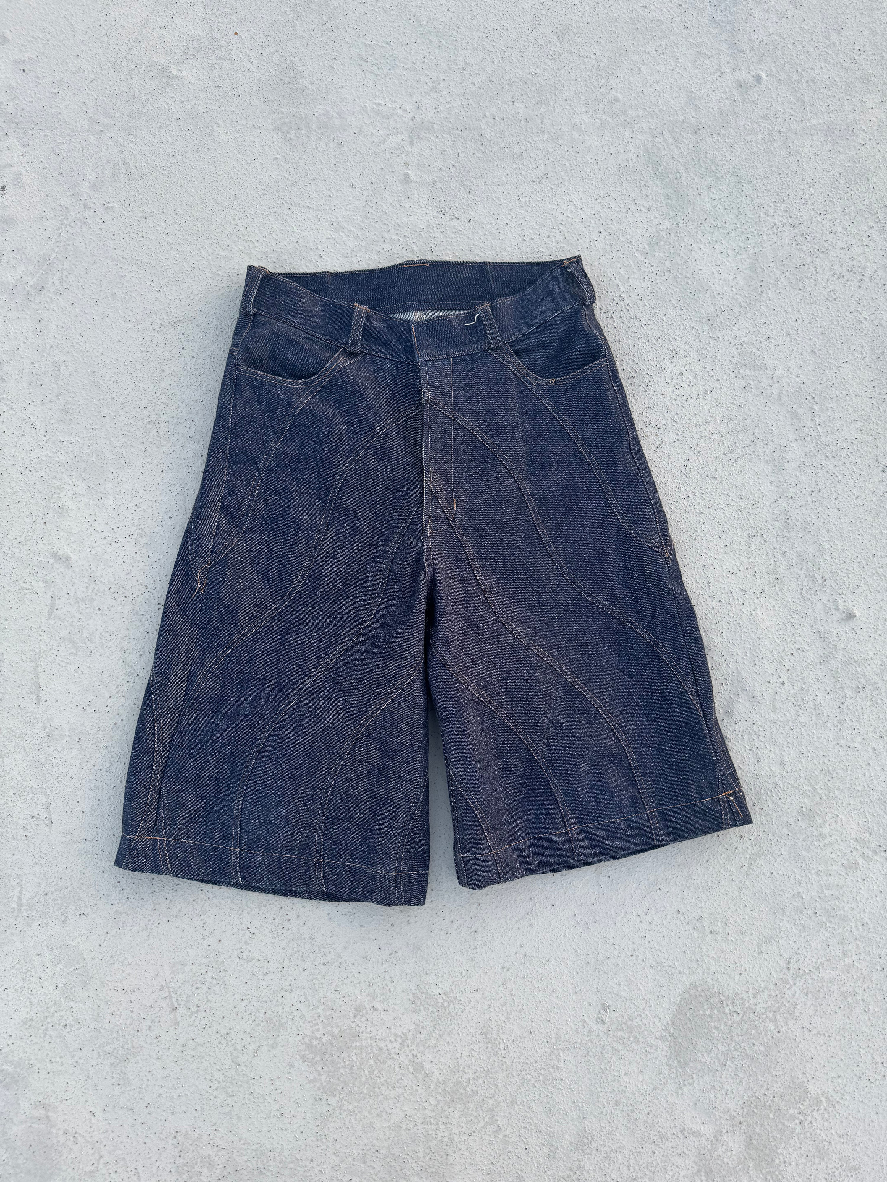 Wavy Denim Jorts