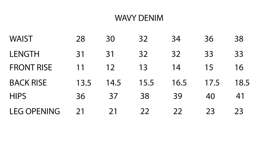 Wavy Denim Pants