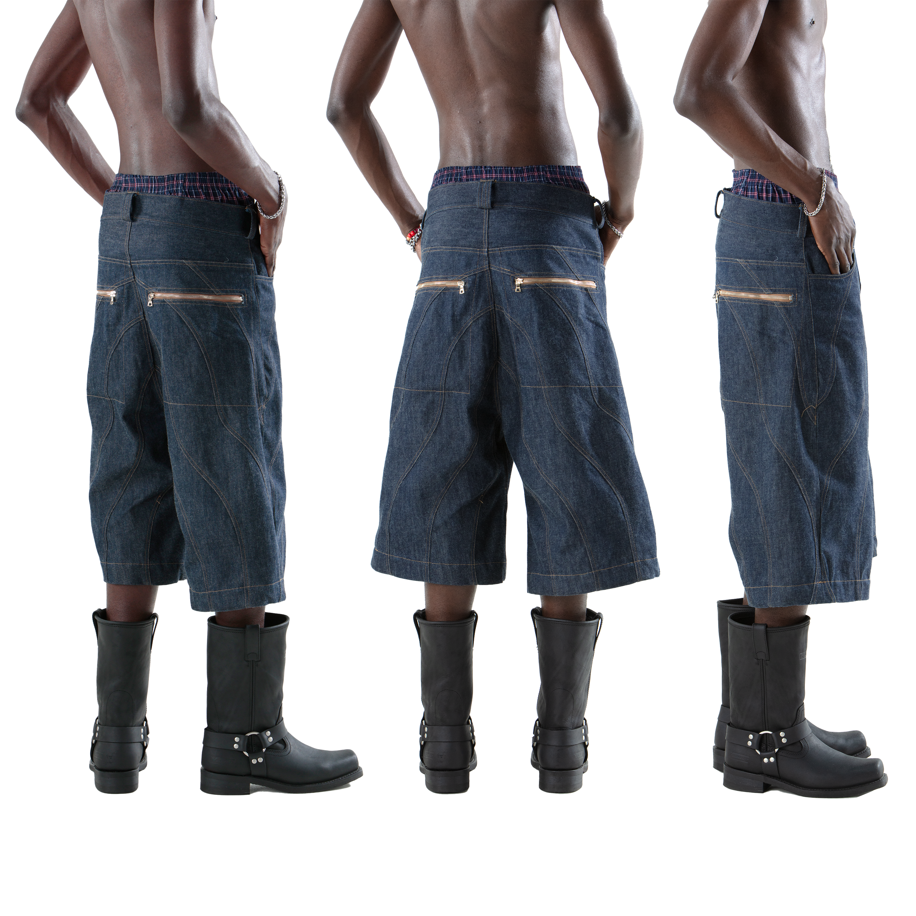Wavy Denim Jorts
