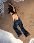 Wavy Denim Pants