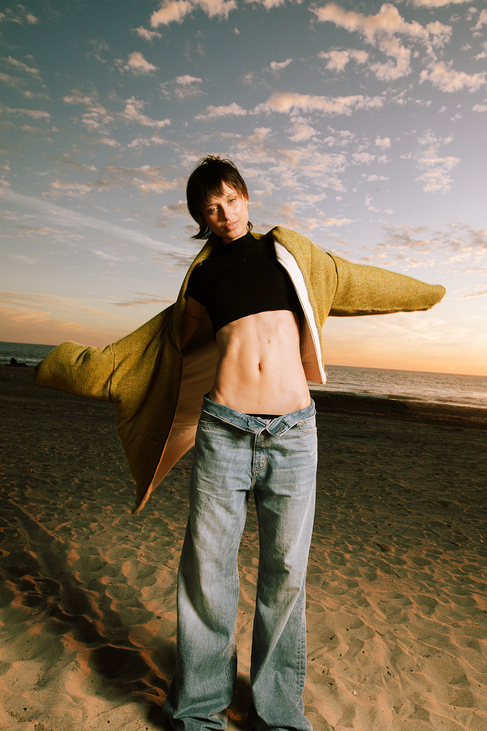 A:M BLUE BAGGY DENIM