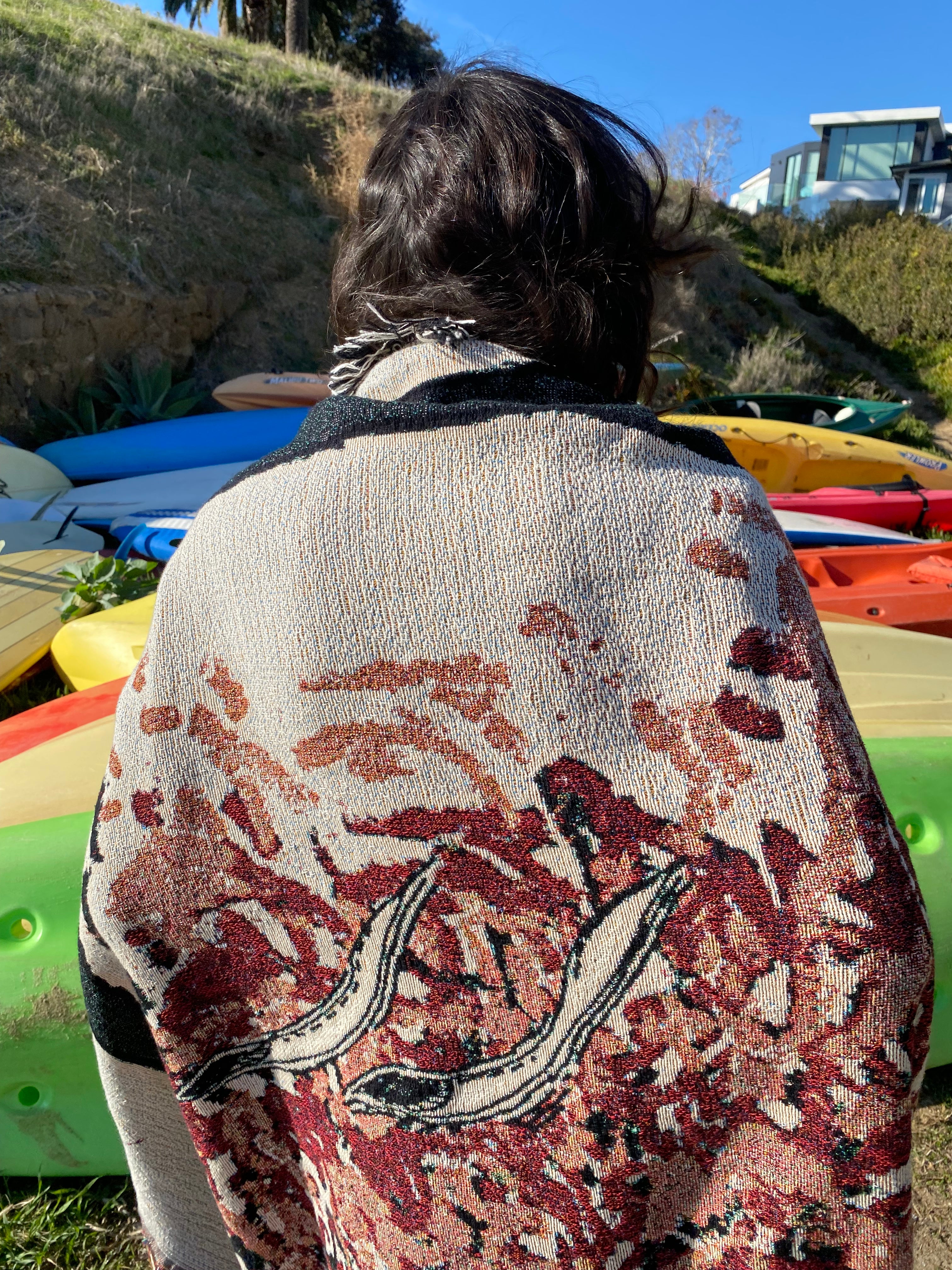Mind Liquid Tapestey Blanket
