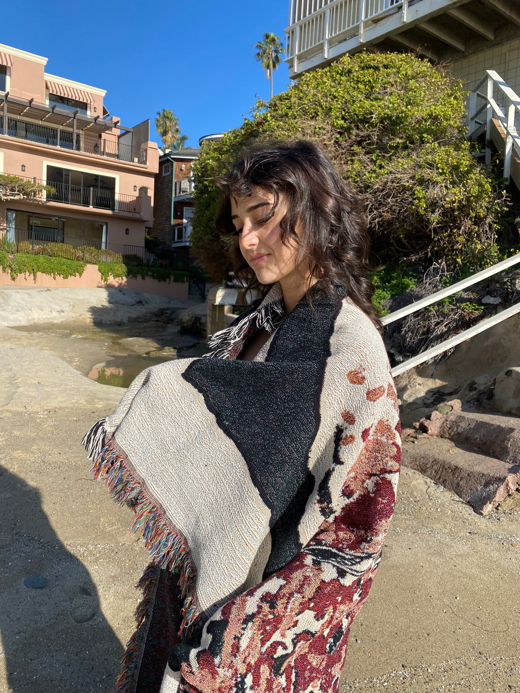 Mind Liquid Tapestey Blanket