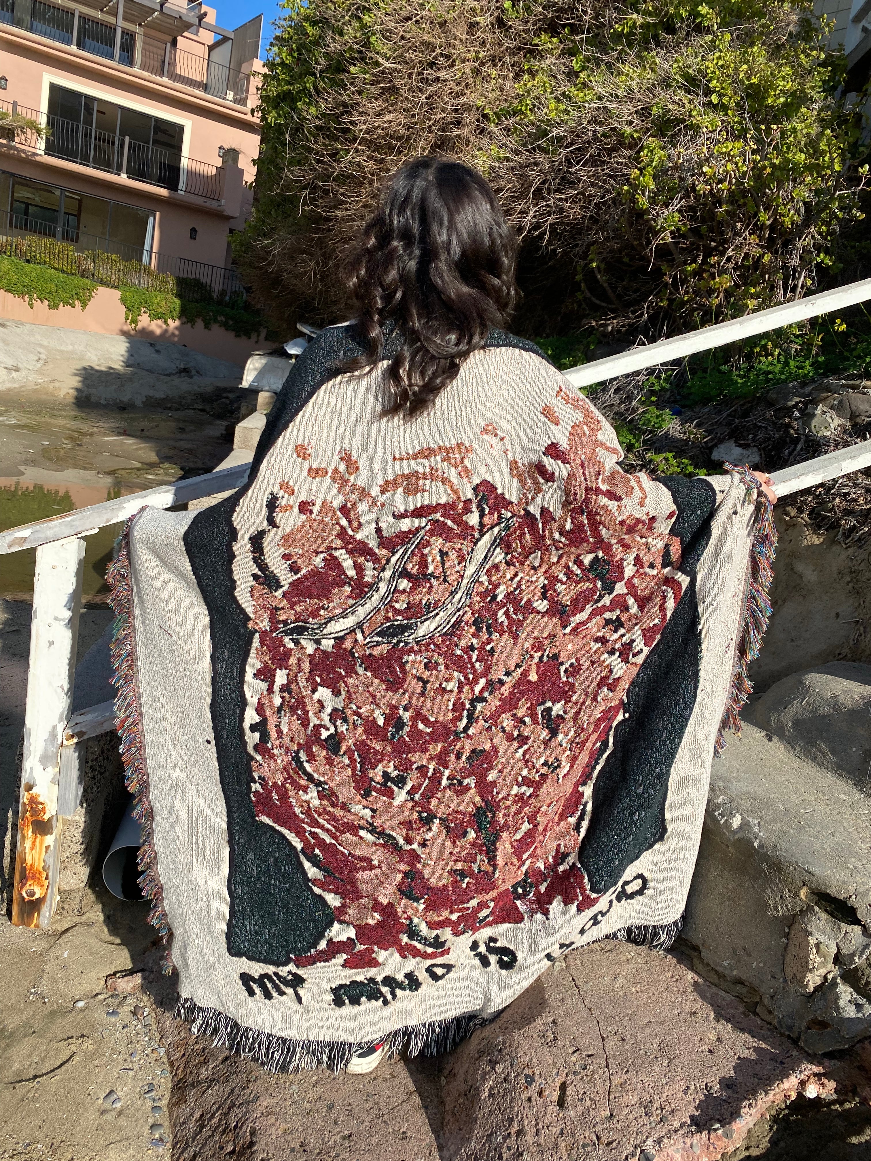 Mind Liquid Tapestey Blanket