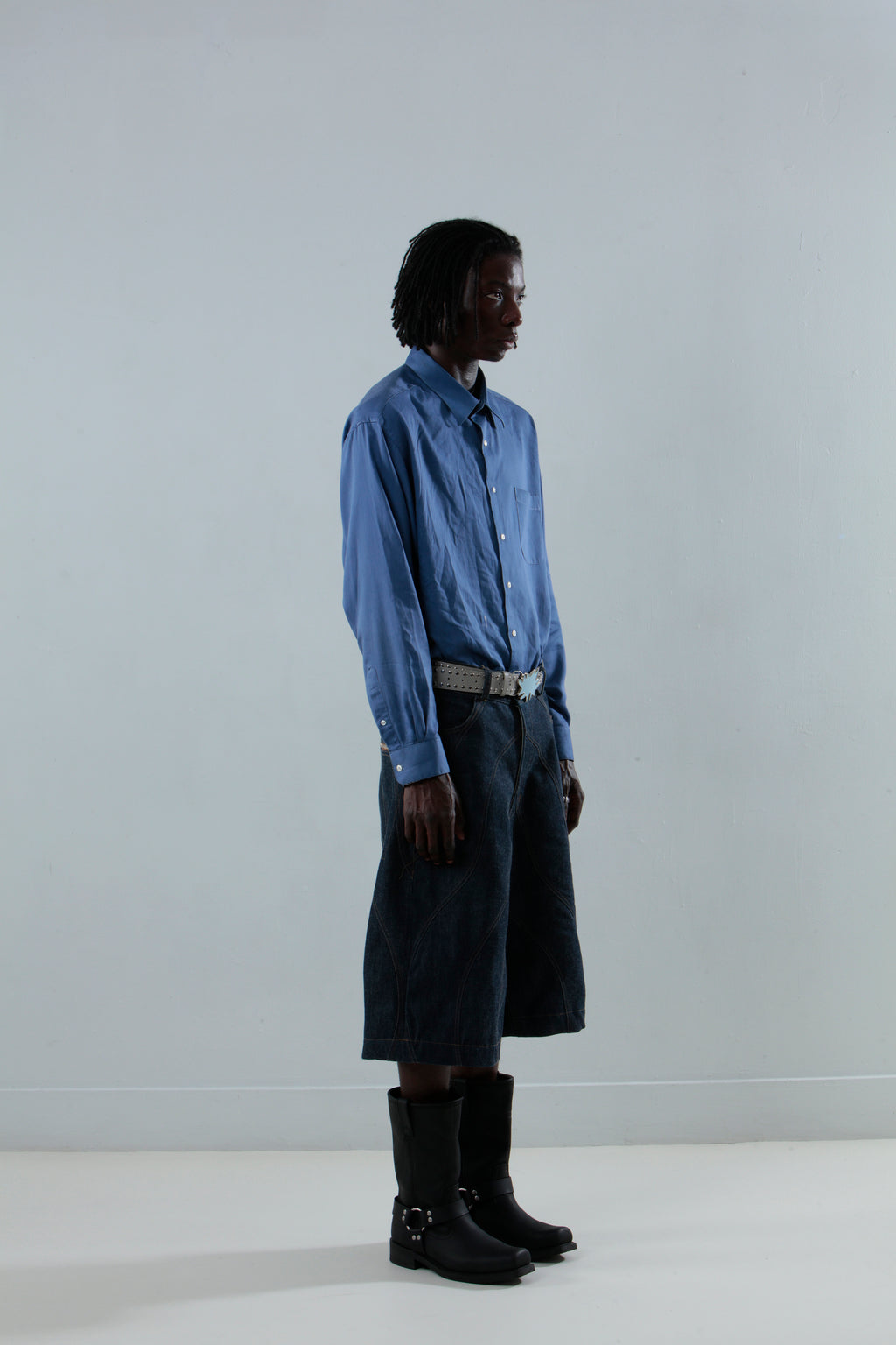 Wavy Denim Jorts
