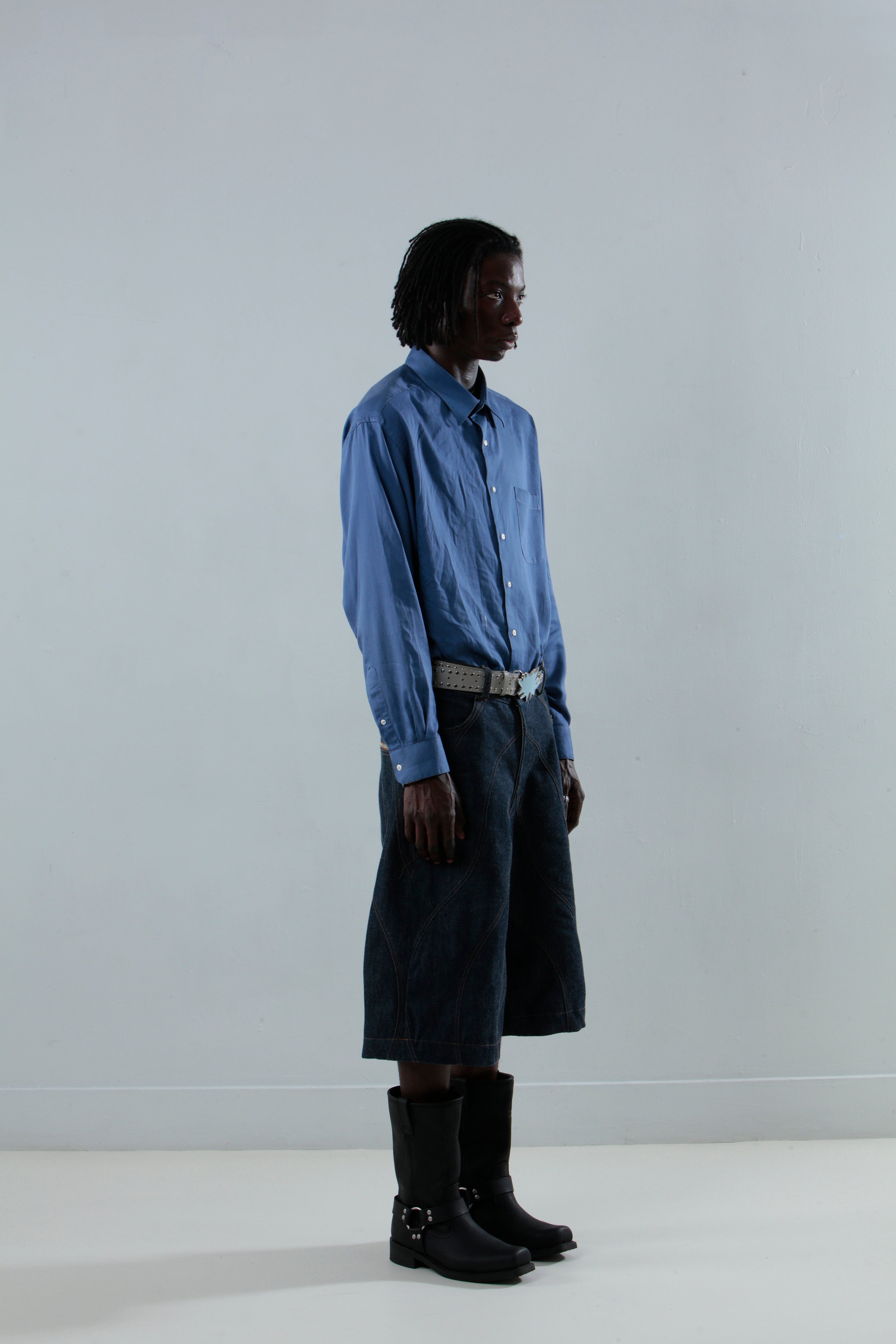 Wavy Denim Jorts