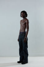 Wavy Denim Pants