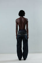 Wavy Denim Pants