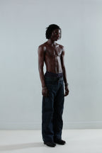 Wavy Denim Pants