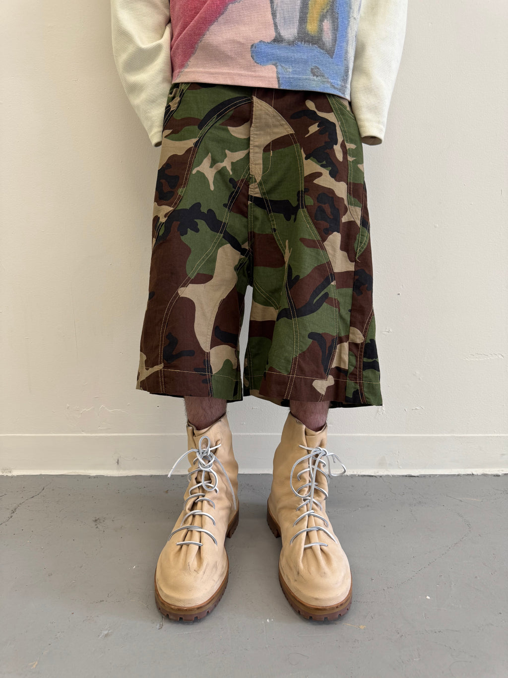 WAVY CAMO JORTS