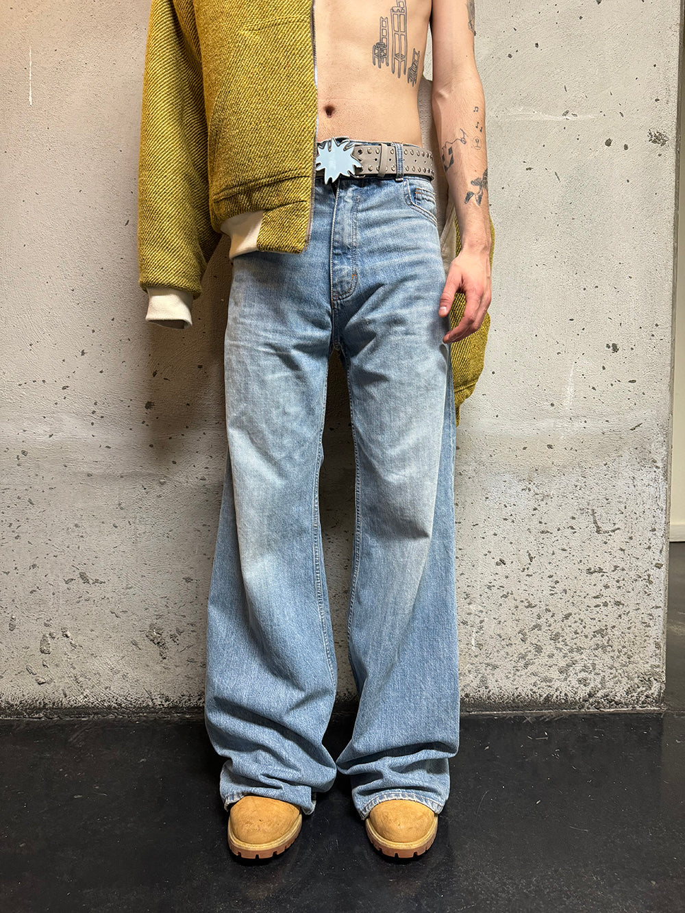 A:M BLUE BAGGY DENIM