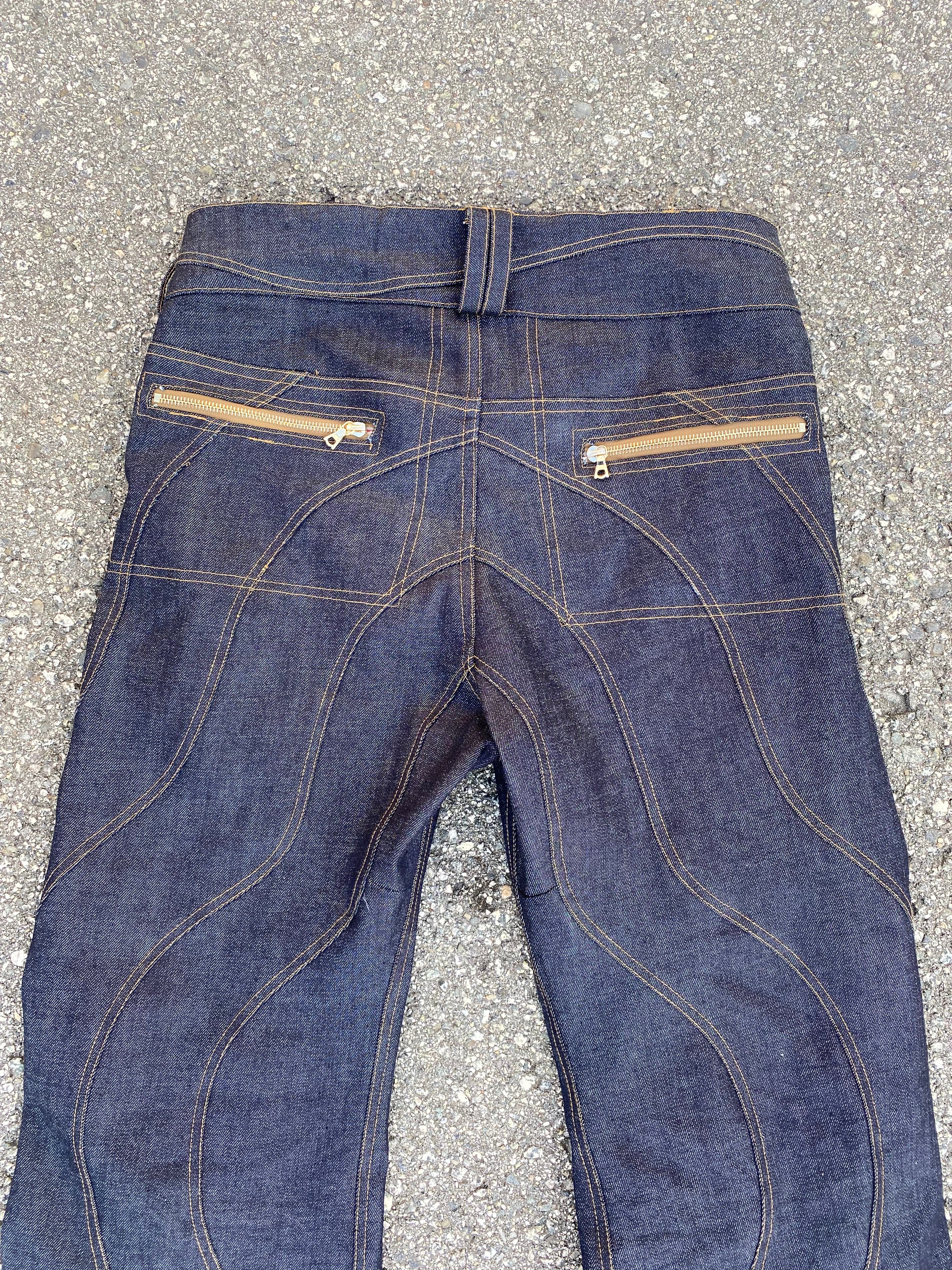 Wavy Denim Pants