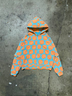 Coral Patchwork Zip