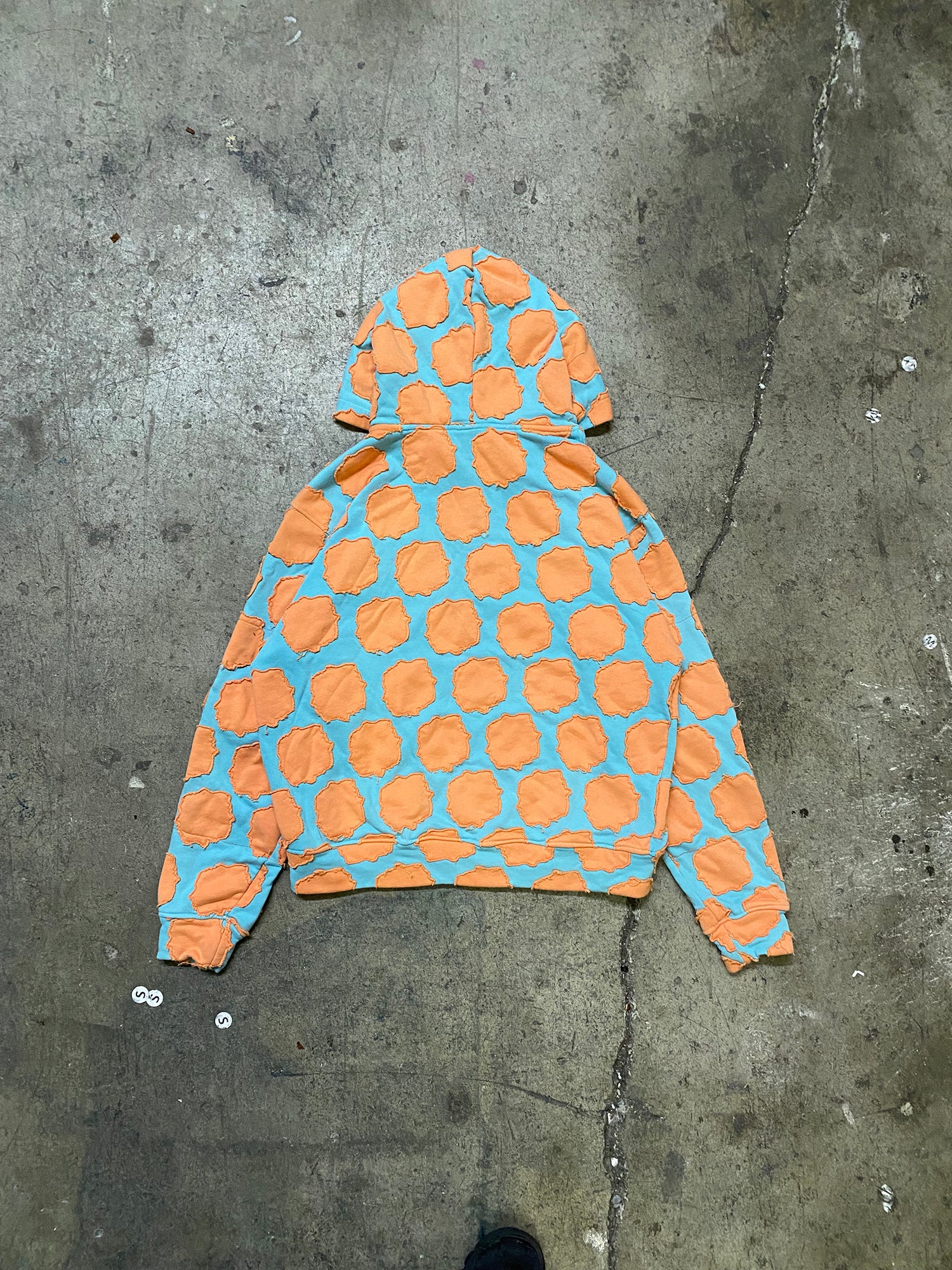 Coral Patchwork Zip