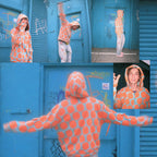 Coral Patchwork Zip