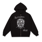 Stop Talking Black Zip Up