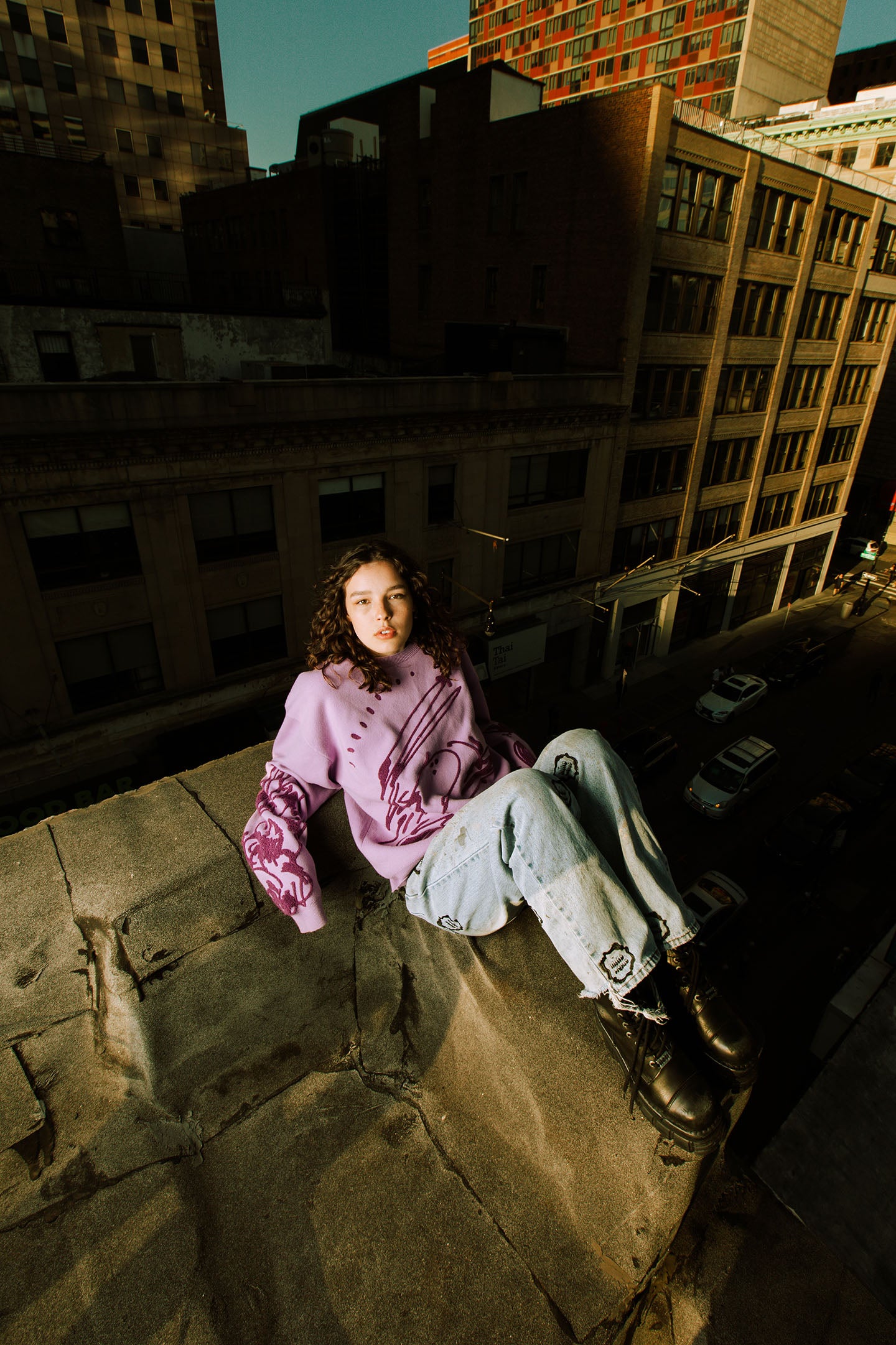 Brain Works Lavender Knit