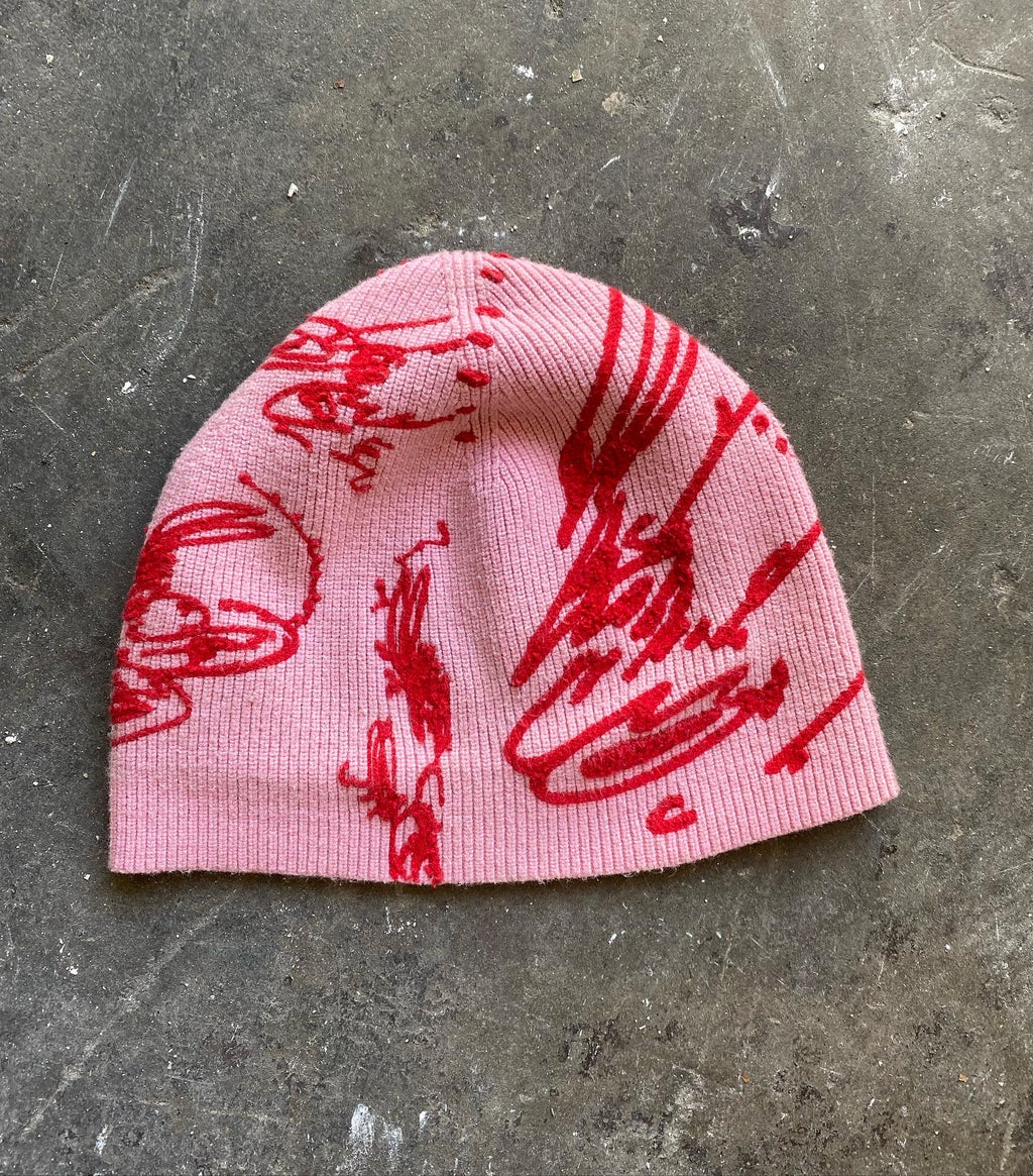 Brain Works Red Beanie