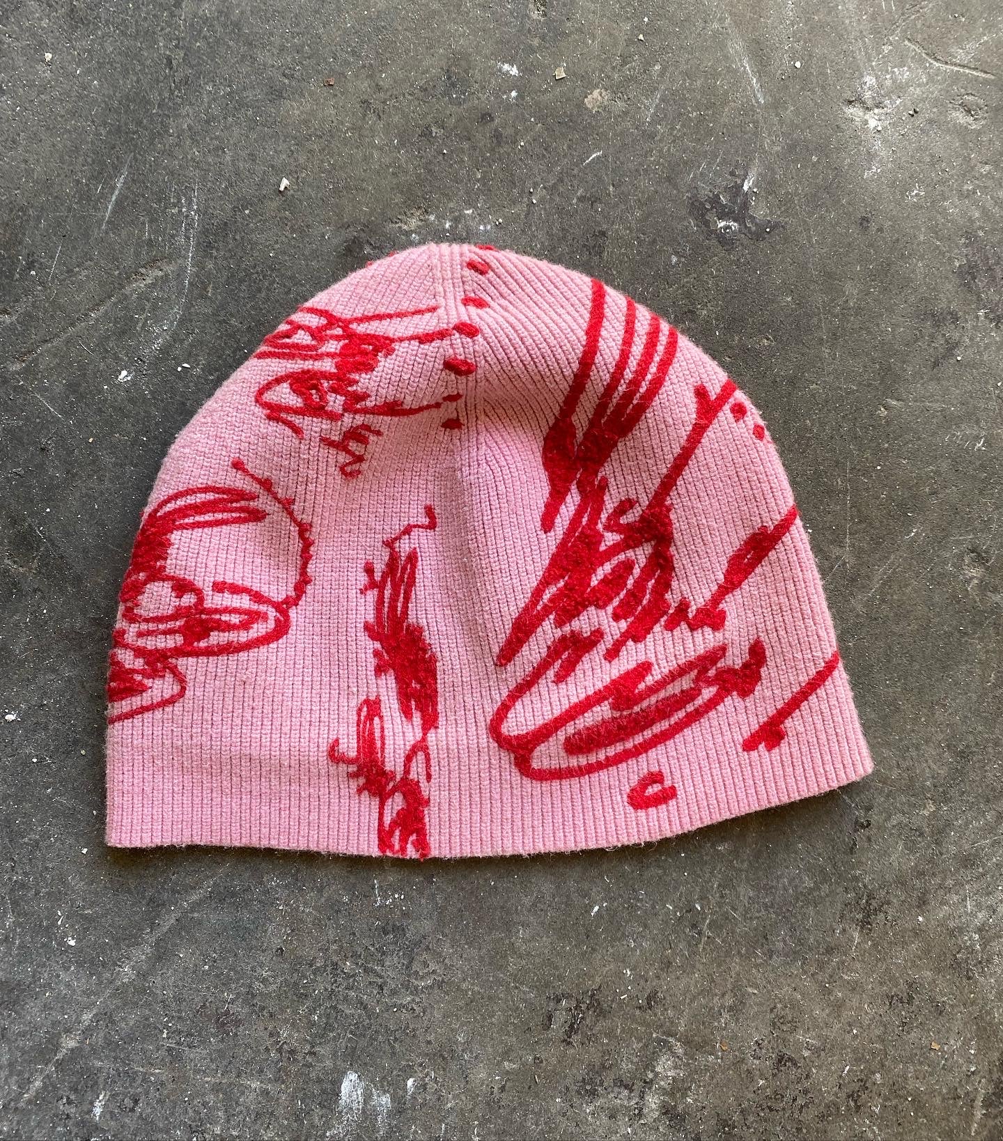 Brain Works Red Beanie