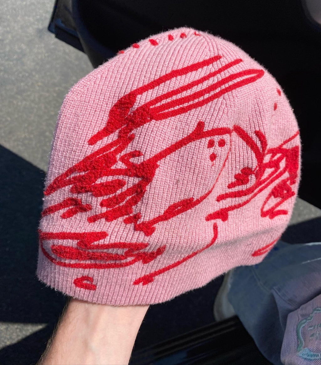 Brain Works Red Beanie