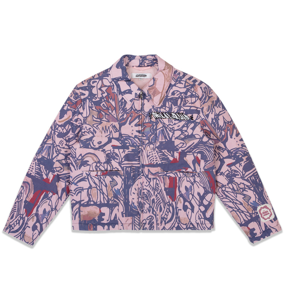 Abstract Denim Jacket