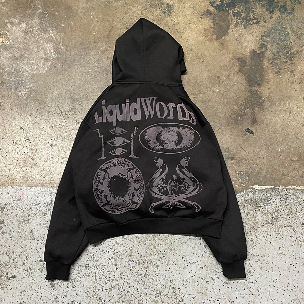 Black “Transparency” Hoodie