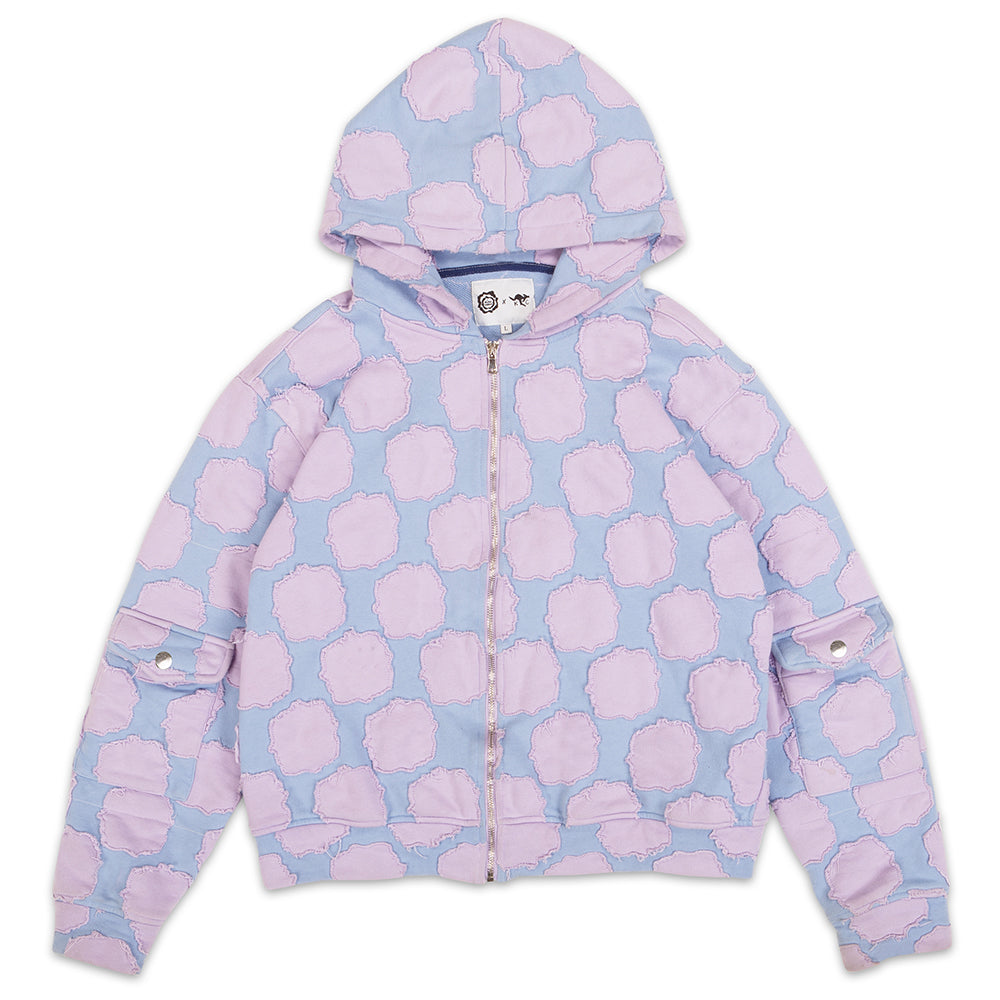 Bubble Gum Patch Work Zip