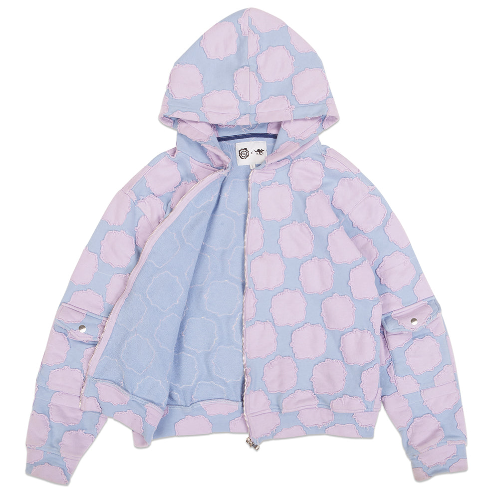 Bubble Gum Patch Work Zip