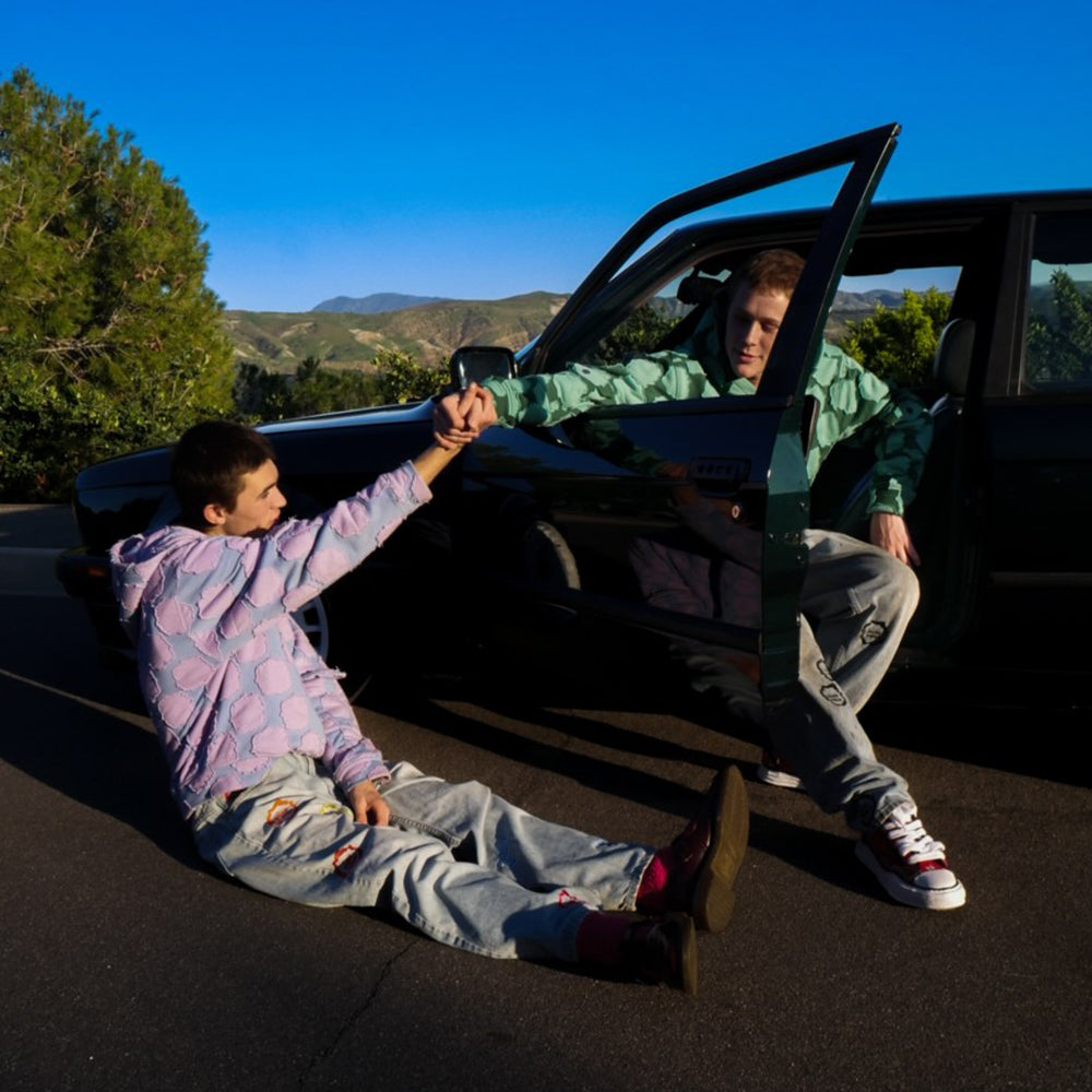 Bubble Gum Patch Work Zip