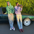 Bubble Gum Patch Work Zip