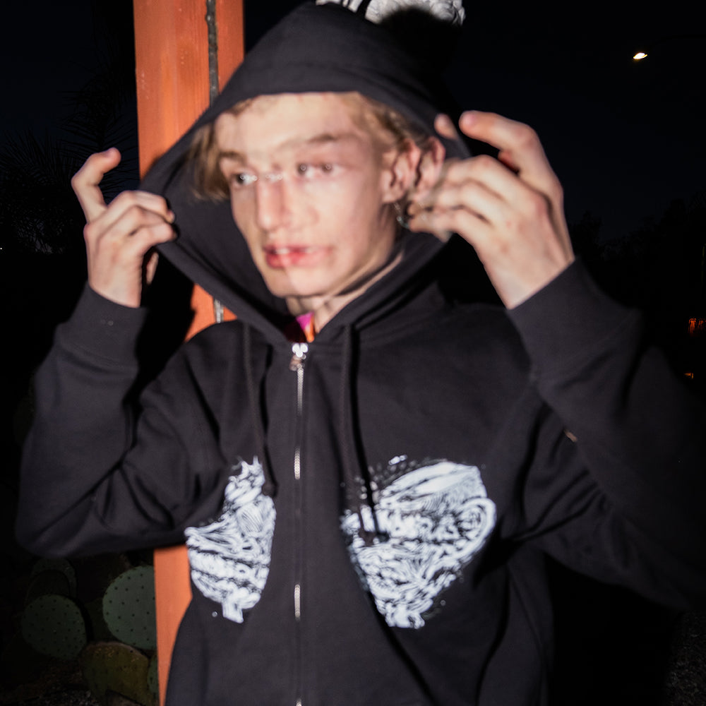 Faces Hoodie (Black)