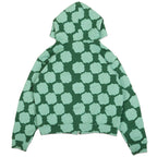 Forest Green Patch Work Zip