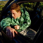 Forest Green Patch Work Zip