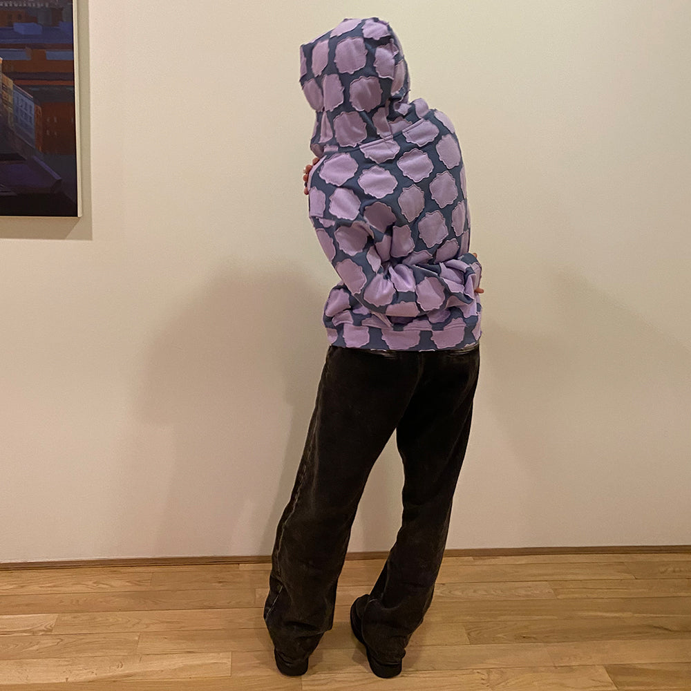 Lavender Shades Patch Work Zip