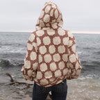 Mocha Patch Work Zip