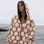 Mocha Patch Work Zip