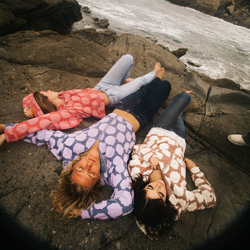 Mocha Patch Work Zip