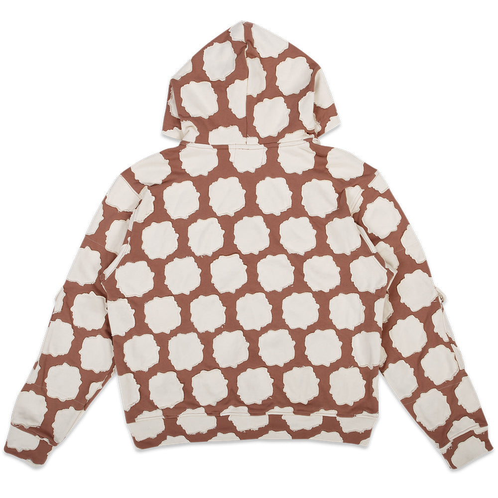 Mocha Patch Work Zip