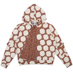 Mocha Patch Work Zip