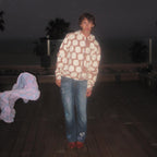 Mocha Patch Work Zip