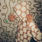 Mocha Patch Work Zip